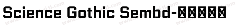 Science Gothic Sembd字体转换